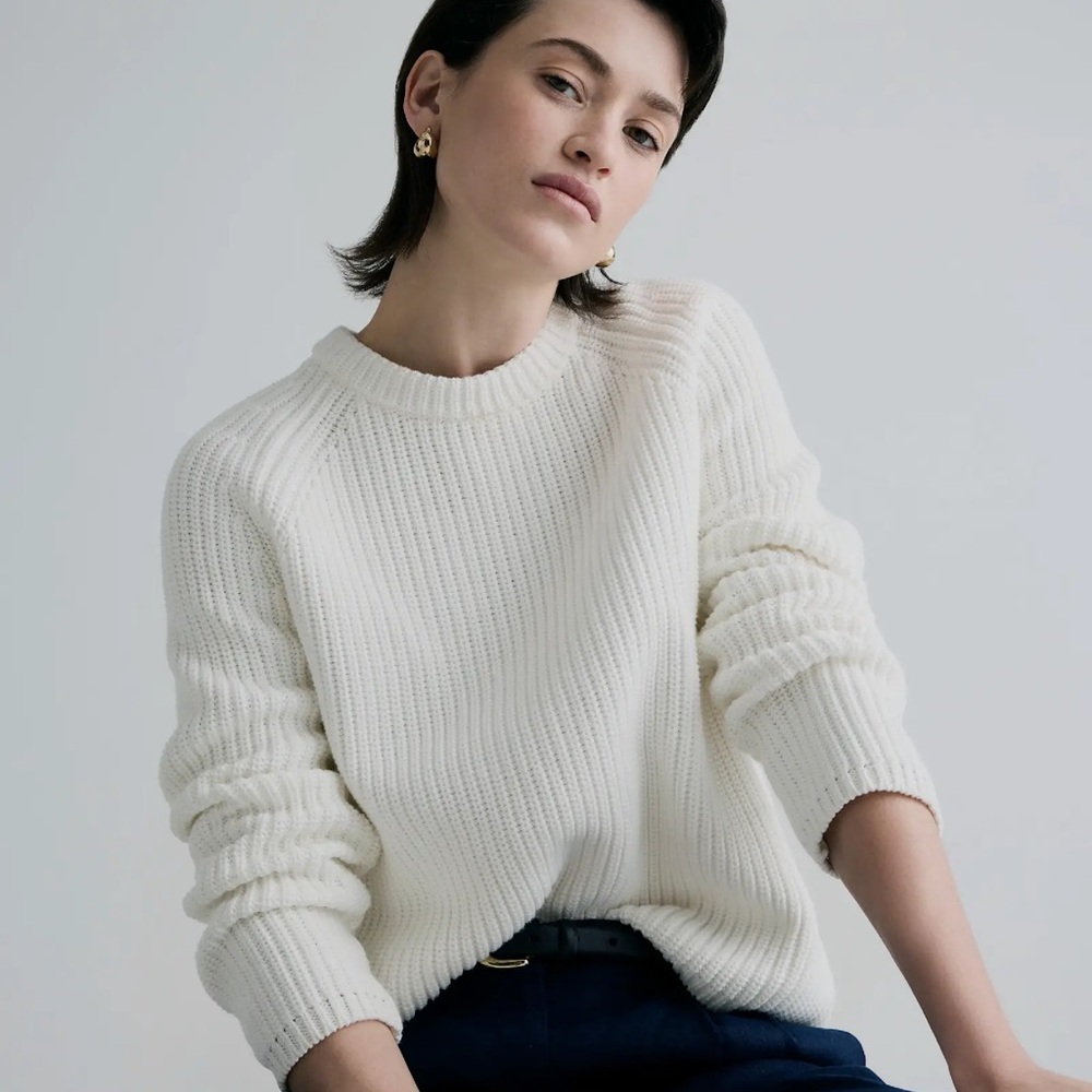 Quince organic cotton fisherman sweater